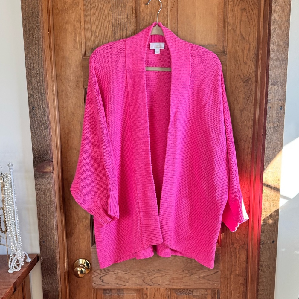 Belle by Kim Gravel “Dare to be Bright” Shaker Knit Cardigan- Size 3X